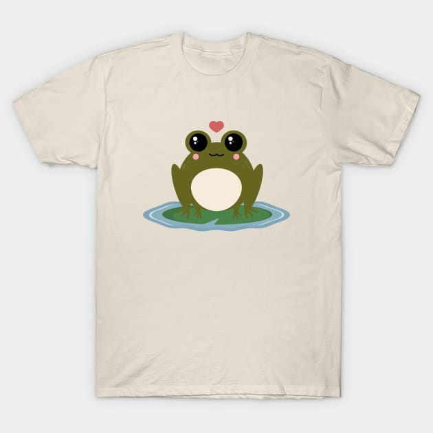 Kawaii Frog T-Shirt by Sasyall